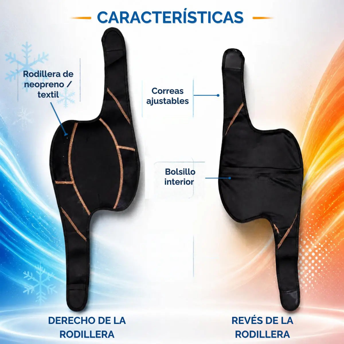 Rodillera con Terapia de Frío❄/Calor🔥