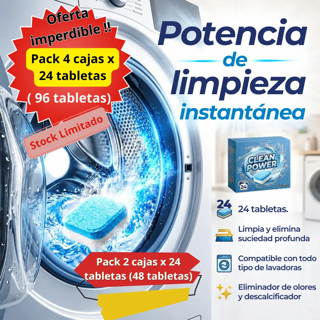 Pack 2 cajas Pastilla Lavadora X24 Unid.