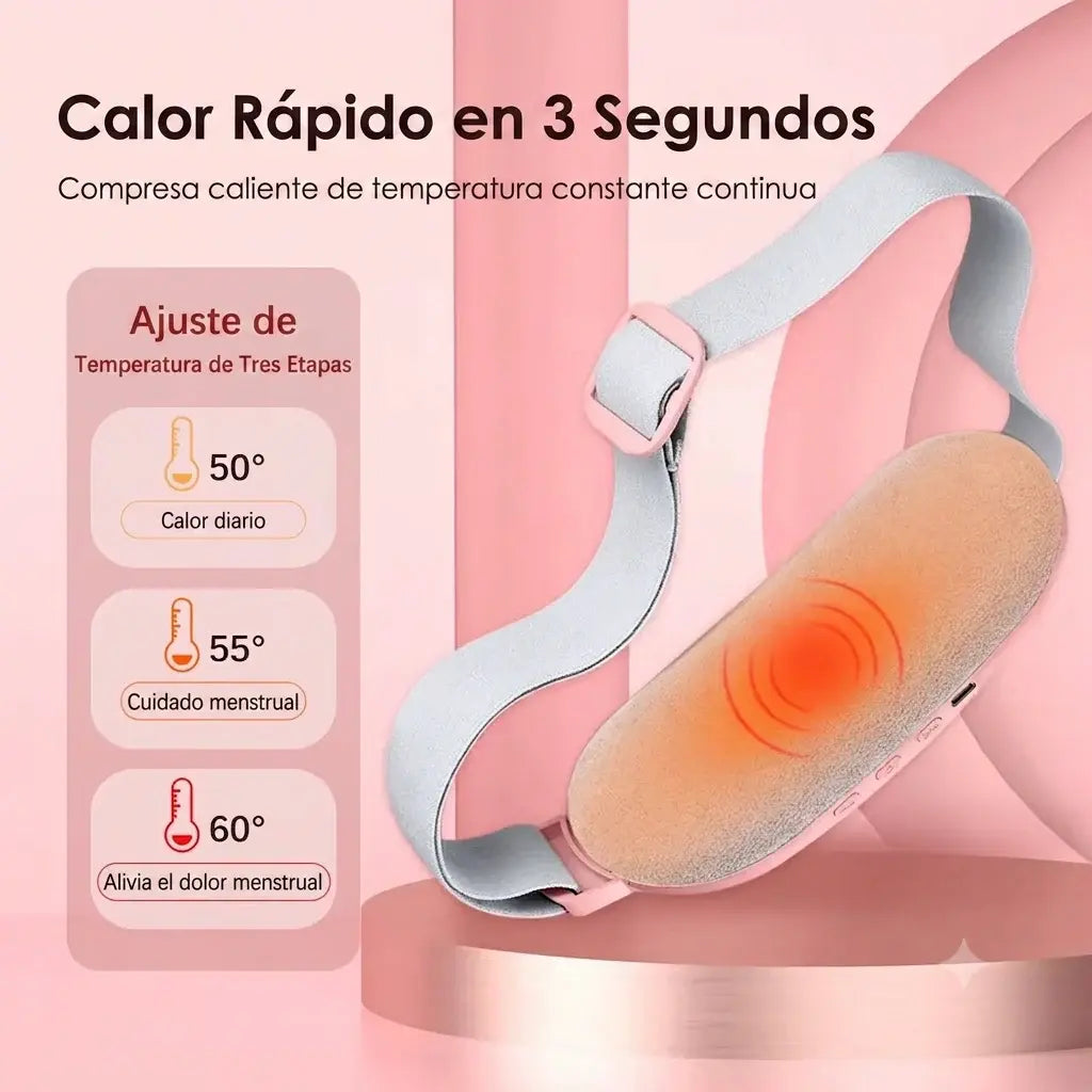 Cinturón térmico Boxzy calor rápido 3 segundos 3 niveles de temperatura 50 55 60 grados